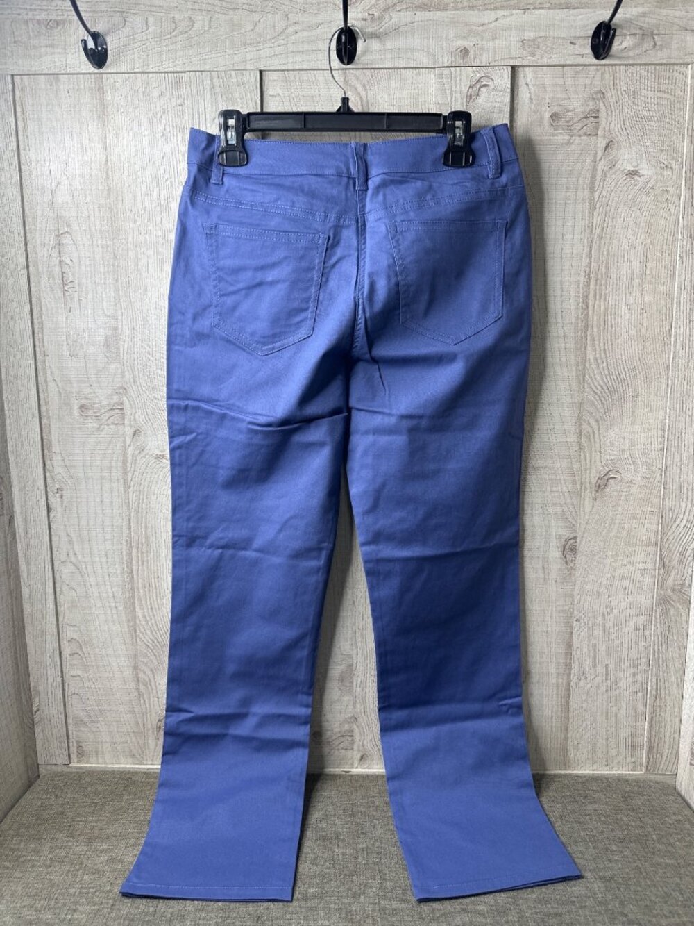Norm Thompson Women Blue Pants Size 8 Petite Stretch Fabric Summer Vacay Spring - Picture 2 of 8